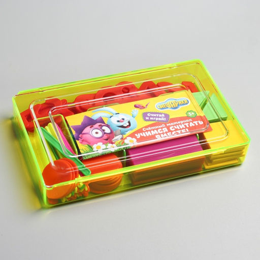 Счётный материал «Учимся считать», 130 элементов в наборе, Смешарики, МИКС