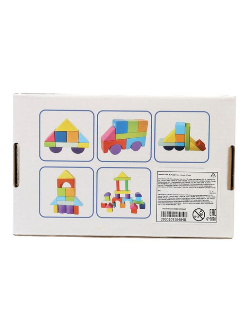 Кубики детские деревянные, 27 деталей, 3+