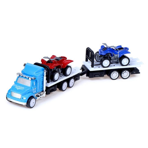 Грузовик инерционный Автовоз, с 2 квадроциклами, МИКС - Simaland фото 15