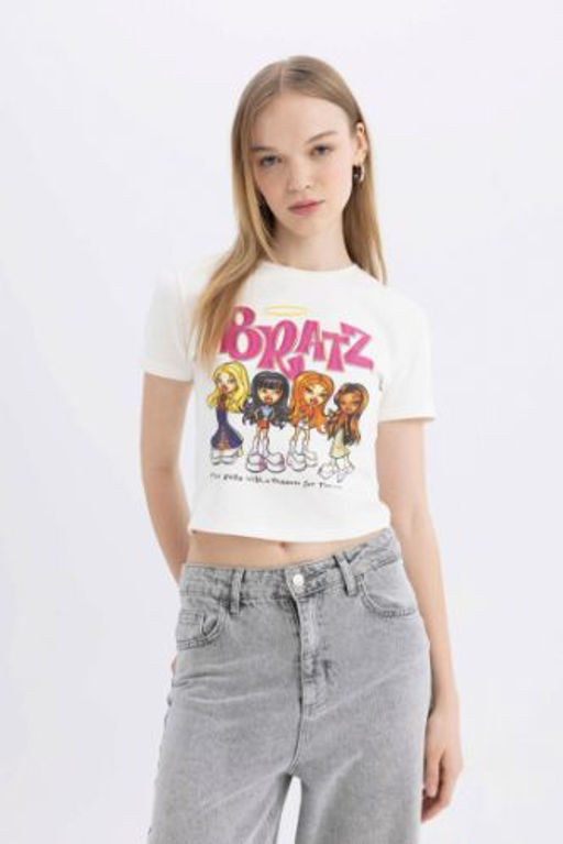 Coool Fitted Bask?l? K?sa Kollu Tisort