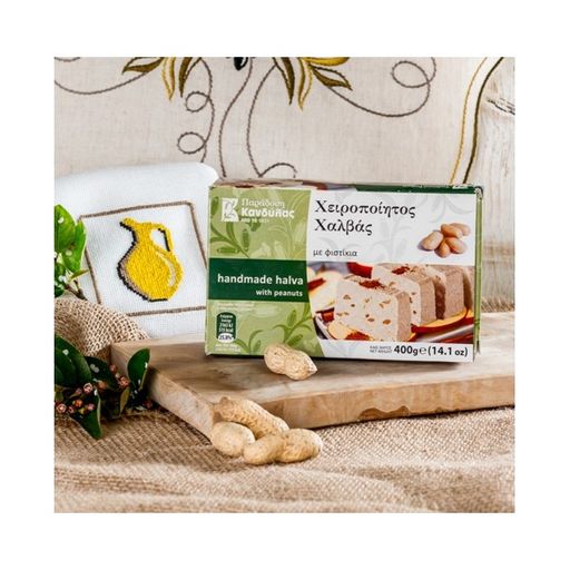 Халва кунжутная с арахисом Kandylas, Греция, 400г