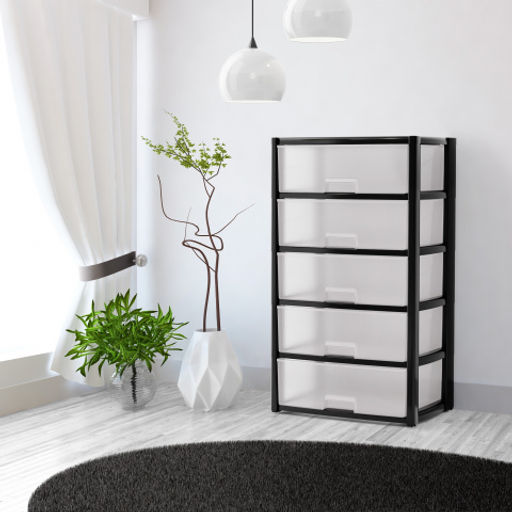 Комод "Колорит" 5-ти секцион. широкий (чёрный) М8764