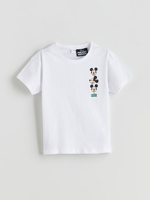 Beli Lastikli Mickey Mouse Bask?l? Erkek ?ocuk Pijama ?ort