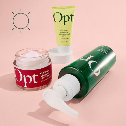 Лёгкий антивозрастной крем для лица Optimals - Oriflame фото 5