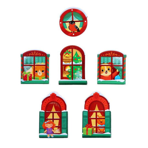 Пазл с липучками Новогодний дом - Puzzle time фото 4