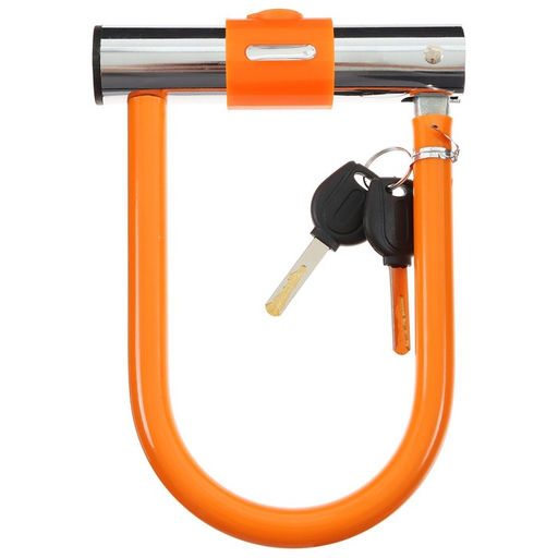 Замок для велосипеда Dream Bike, U-образный, 130x195 мм, цвет оранжевый  фото 2