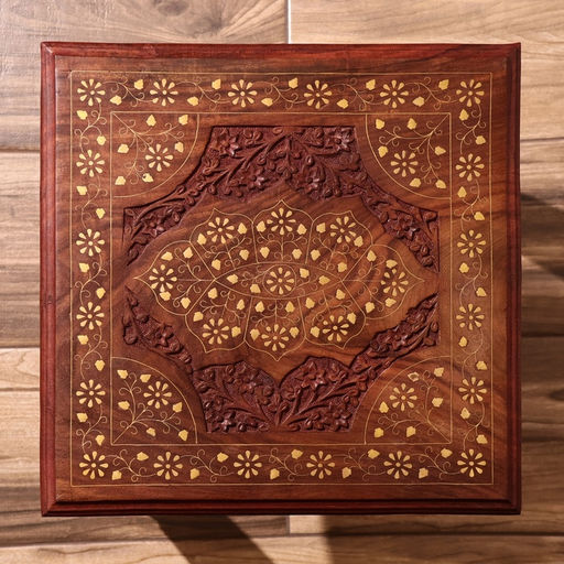 Столик кофейный, 38×38×42 см, дерево шишам