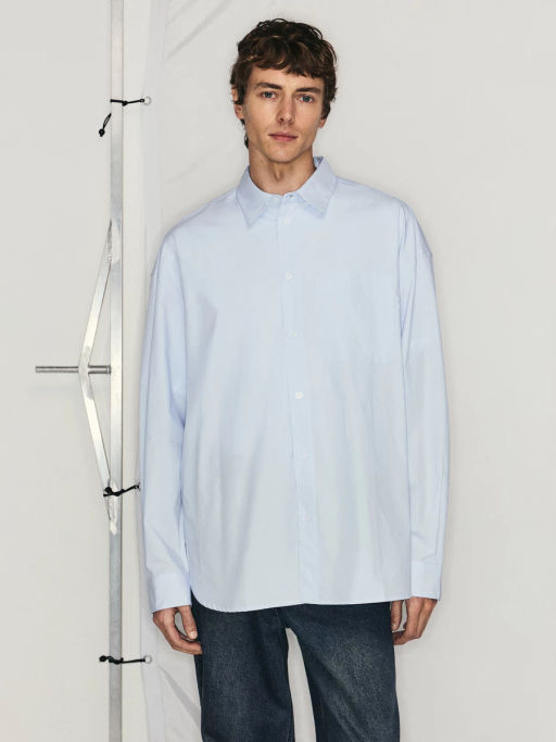 Рубашка oversize из 100% хлопка / Zarina  фото 4