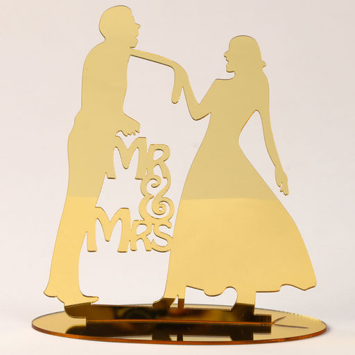 Топпер Молодожёны, цвет золото - Страна карнавалия фото 2
