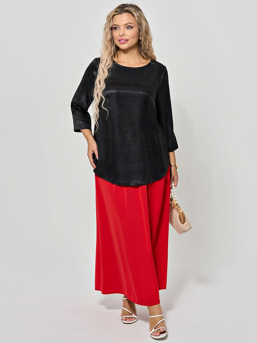 Блузка 0220-1а черный каменный - Aquarell фото 56