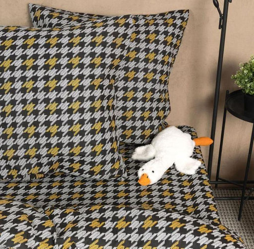 Наволочка 60*60 см, бязь Комфорт (Степ, черный) - Ивановотекстиль фото 2