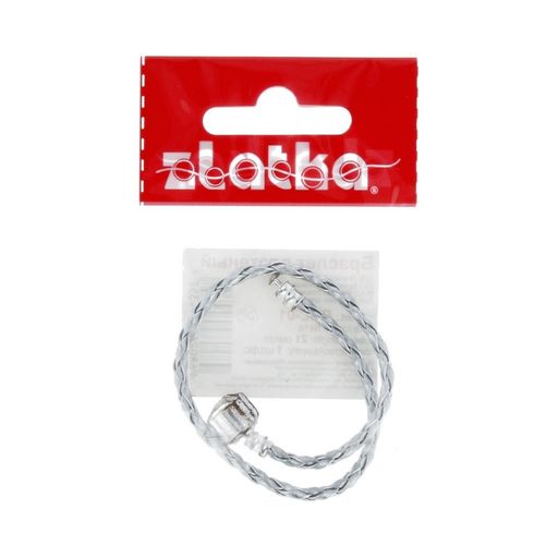 Zlatka Браслет плетеный RBL-01 21 см 5 шт СК/Распродажа №16 серебро металлик  фото 4
