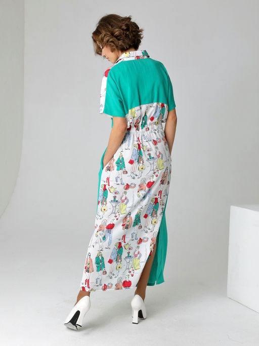 23204 Платье зеленый - Dizzyway фото 2