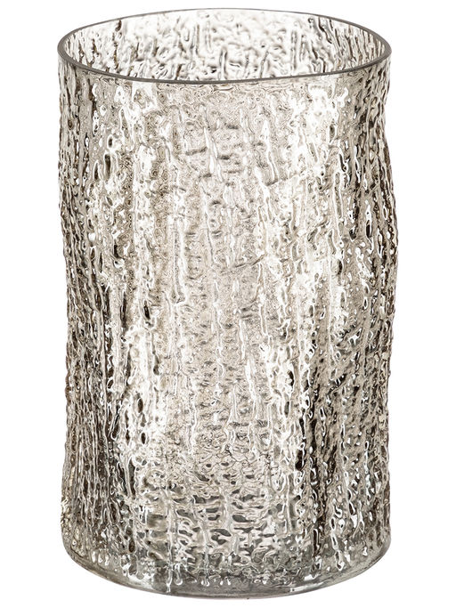 Ваза 14*14*21 см 2 л серая, стекло