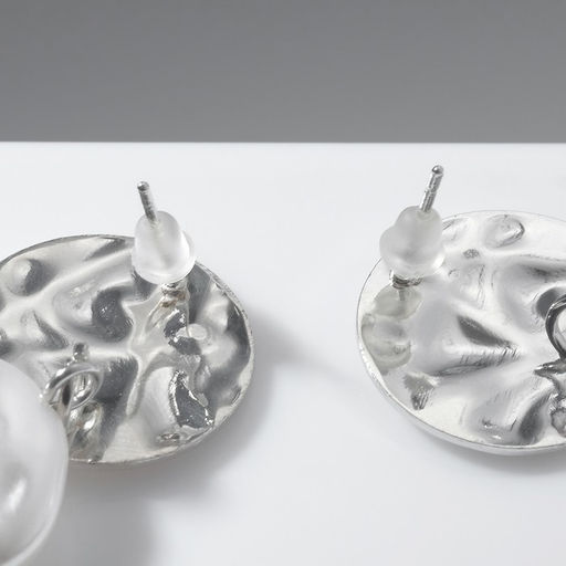 Серьги с жемчугом Нефаз, цвет белый в серебре