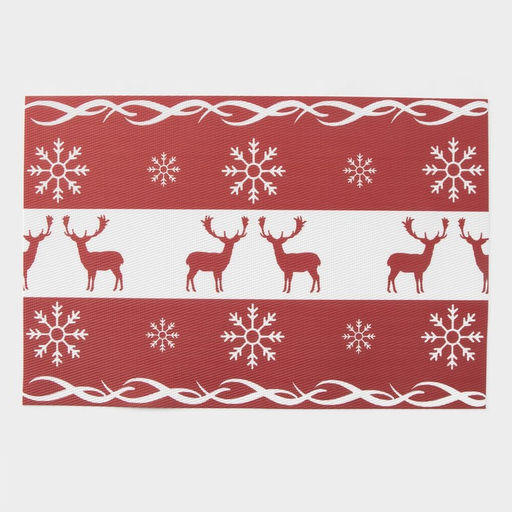 Салфетки сервировочные на стол Доляна «Новый Год», 4 шт., 45×30 см, красные