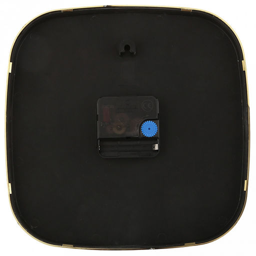 Часы настенные Летний сад 21,3х21,3х4см, мягкий ход, циферблат Цветы белый; цифры арабские, золотой; корпус пластик, золотой; в коробке (Китай) - Домашняя мода фото 4