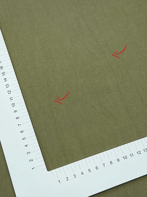 Крапива Рами (Ramie) с хлопком цв.Зелено-оливковый хаки, СОРТ2, ш.1.4м, крапива-50%, хл-50% - Купава фото 10