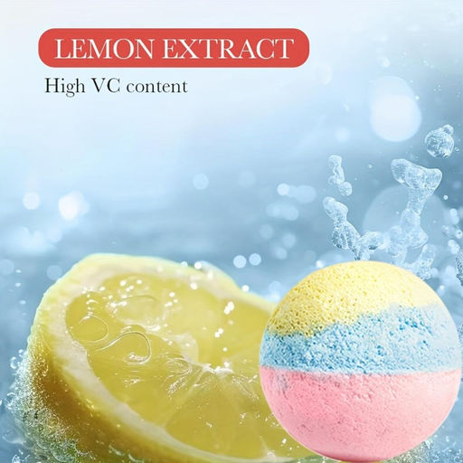 SADOER Бомбочка для ванны ароматическая с лимоном, 100гр