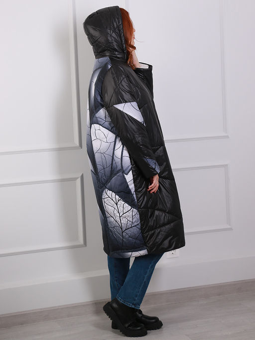 Пальто больших размеров стильное - Almond фото 6