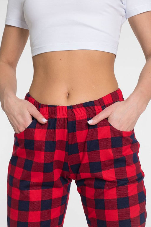 Брюки М323168б Красный - Елена фото 5