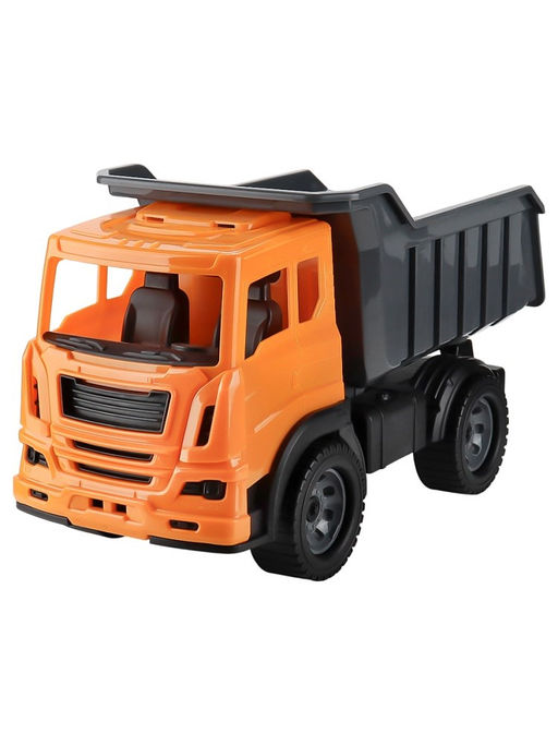 Самосвал "Мирослав" 40см, оранжевая кабина, серый кузов (И-0805) в пакете
