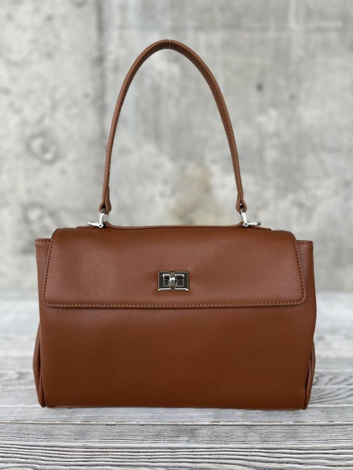 Женская кожаная сумка-портфель 8399-2 Рыжий - Sergio valentini фото 2