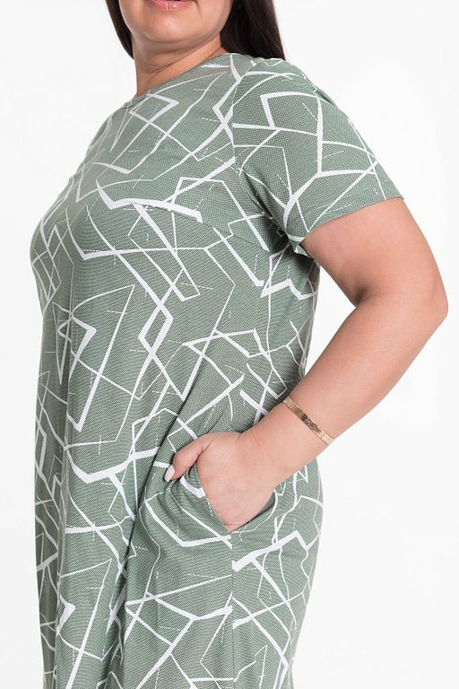 Платье 324105а Хаки - Елена фото 6