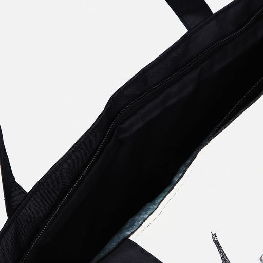 Сумка - шоппер с подкладкой, 42×9×32 см, чёрная