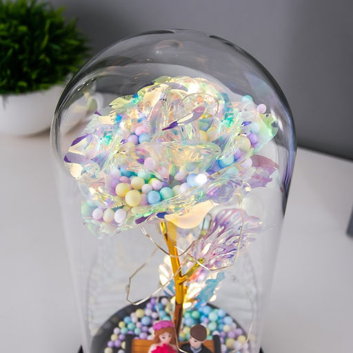 Фигурка светящаяся колба RISALUX Счастливый день, LED-ночник, от батареек 3?ААА, 11?11?21.5 см