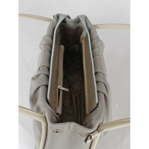 Сумка женская искусственная кожа ADEL-309, 1 отд/плеч рем, серый/беж св флотер 259820 - Adelia фото 3