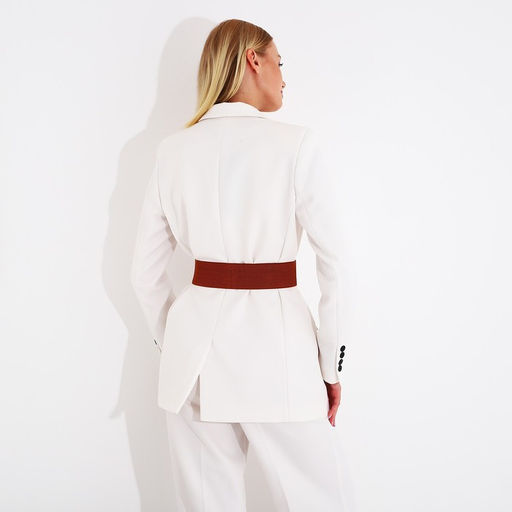 Ремень женский, ширина 6 см, на резинке, пряжка металл, цвет рыжий - Simaland фото 6