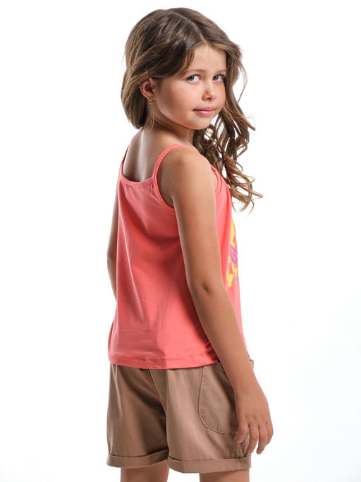 Футболка-топ UD 0061 коралловый - Mini maxi фото 2