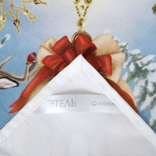 Набор новогодний Christmas time: скатерть 150×220 см +/-3 см с ГМВО, салфетка 40×40 см-12 шт., 100% хлопок
