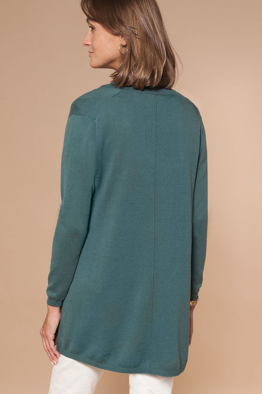 Кардиган тонкой вязки из хлопка с вискозой