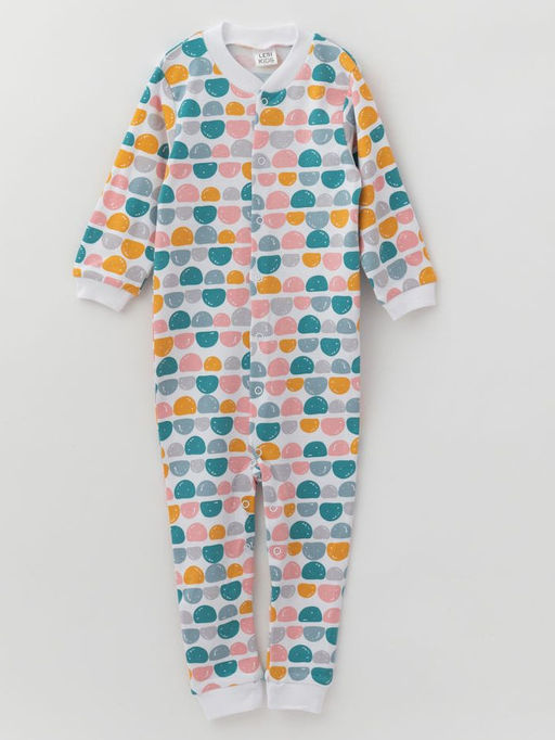 Комбинезон хлопковый без следа, цвет/камни - Lesi kids фото 4