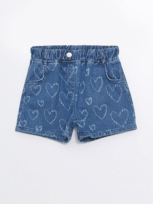 Beli Lastikli Bask?l? K?z Bebek Jean ?ort