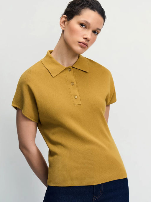 Джемпер поло из вискозы / Zarina  фото 4