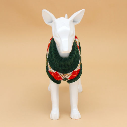 Свитер для животных Шахматы, XS (ДС 17, ОШ 17, ОГ 23-37 см) - Пижон фото 5