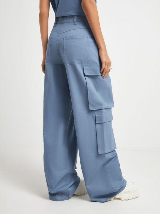 10200160693 Брюки жен. Veneto_pants серо-голубой - Concept club фото 3