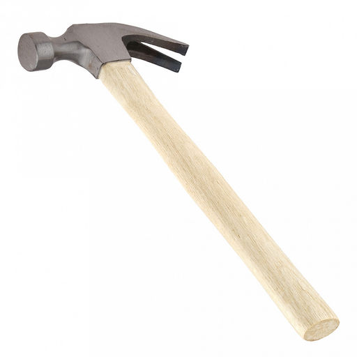 Молоток-гвоздодер 0,5кг, 13х4,5х3см, в сборе 33см, деревянная рукоятка 28см (Китай) - Домашняя мода фото 6