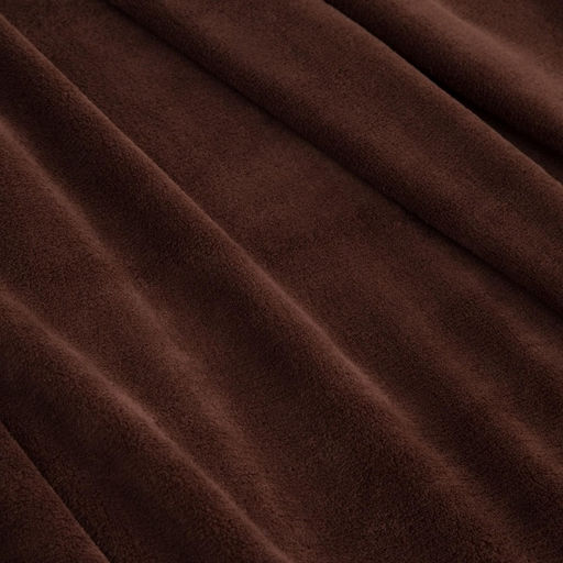 Плед «Этель», 180×200 см, корал-флис, коричневый