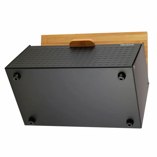 Хлебница нерж/бамбук 35,5*21,5*19,5 см, арт. 100805