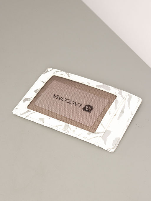 LACCOMA кредитница LA-6888-белый-серебристый натуральная кожа фото 4