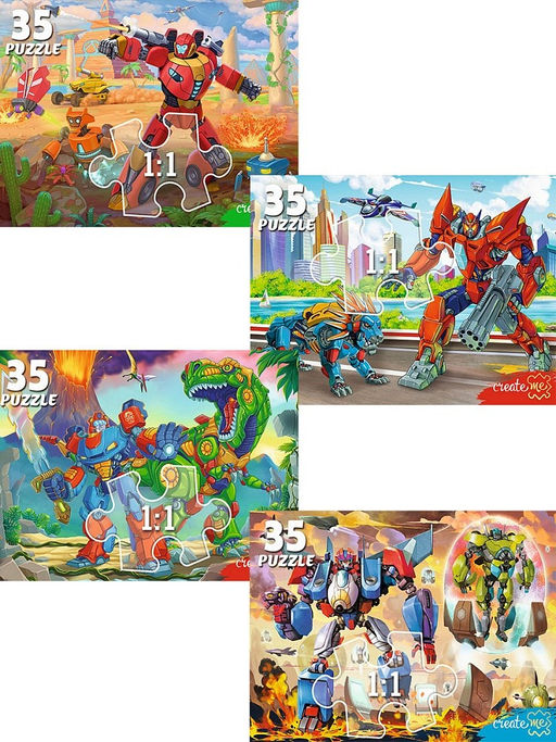 Цена за 5 шт.Puzzle 35 элементов "Мир трансформеров №33" (П35-7203)