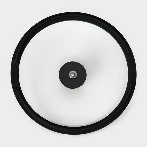 Крышка Magistro, d=24 см, со сливом, с силиконовым ободком и ручкой, жаропрочное стекло