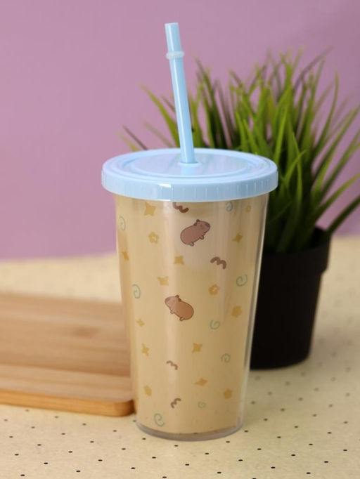 Тамблер iLikeGift "Capybara upside down", blue (880 мл)