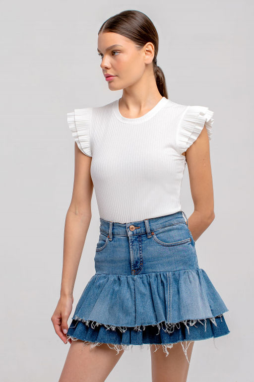 Арт. 3401/2 Футболка женская 42-50 (5 шт) Цвет:белый - Калинка фото 2