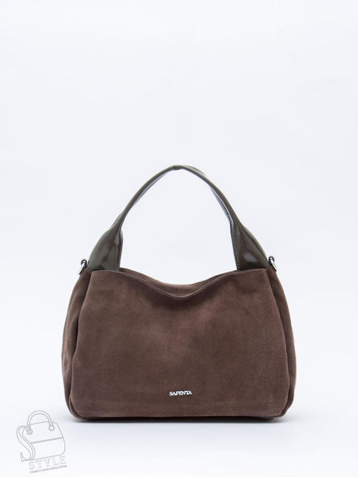 Сумка женская кожаная 92107MSS d.gray Velina Fabbiano-Safenta в Новосибирске