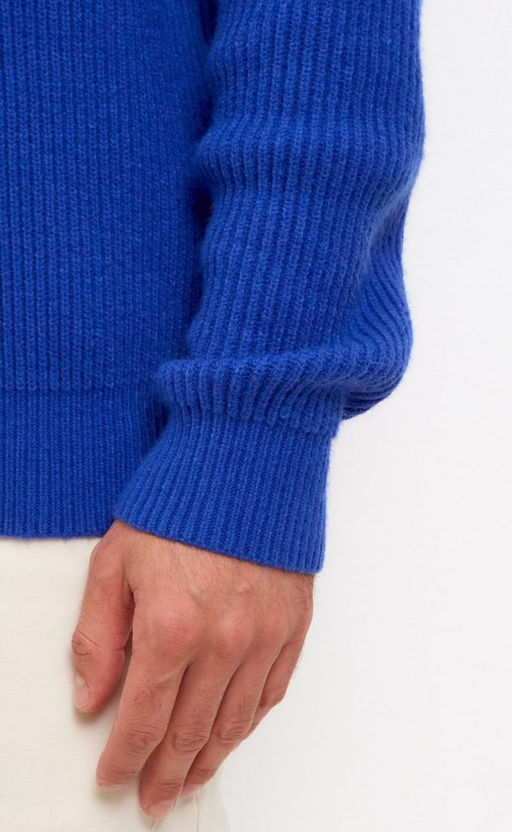 Джемпер мужской с воротом на молнии F310-0515Rus синий - Fine joyce фото 8